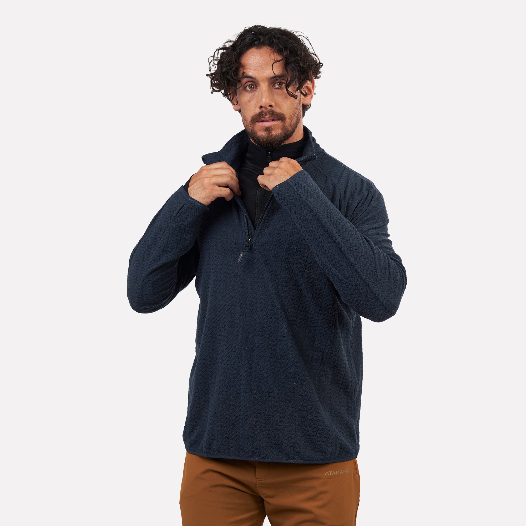 Polar fleece ultraligero 1/4-Zip hombre Volca Atakama Outdoor - Rideshop