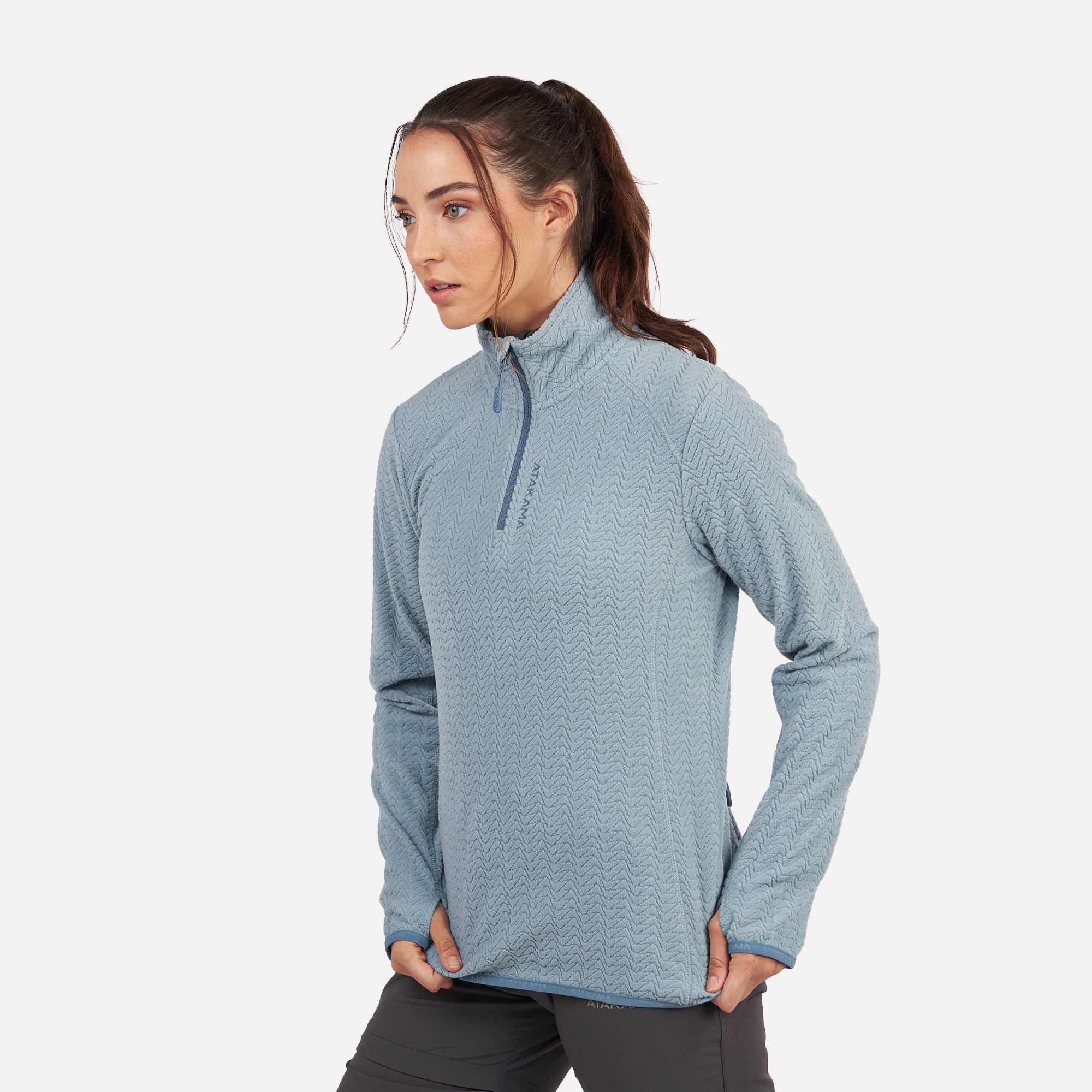 Polar fleece ultraligero 1/4-Zip mujer Volca Atakama Outdoor - Rideshop
