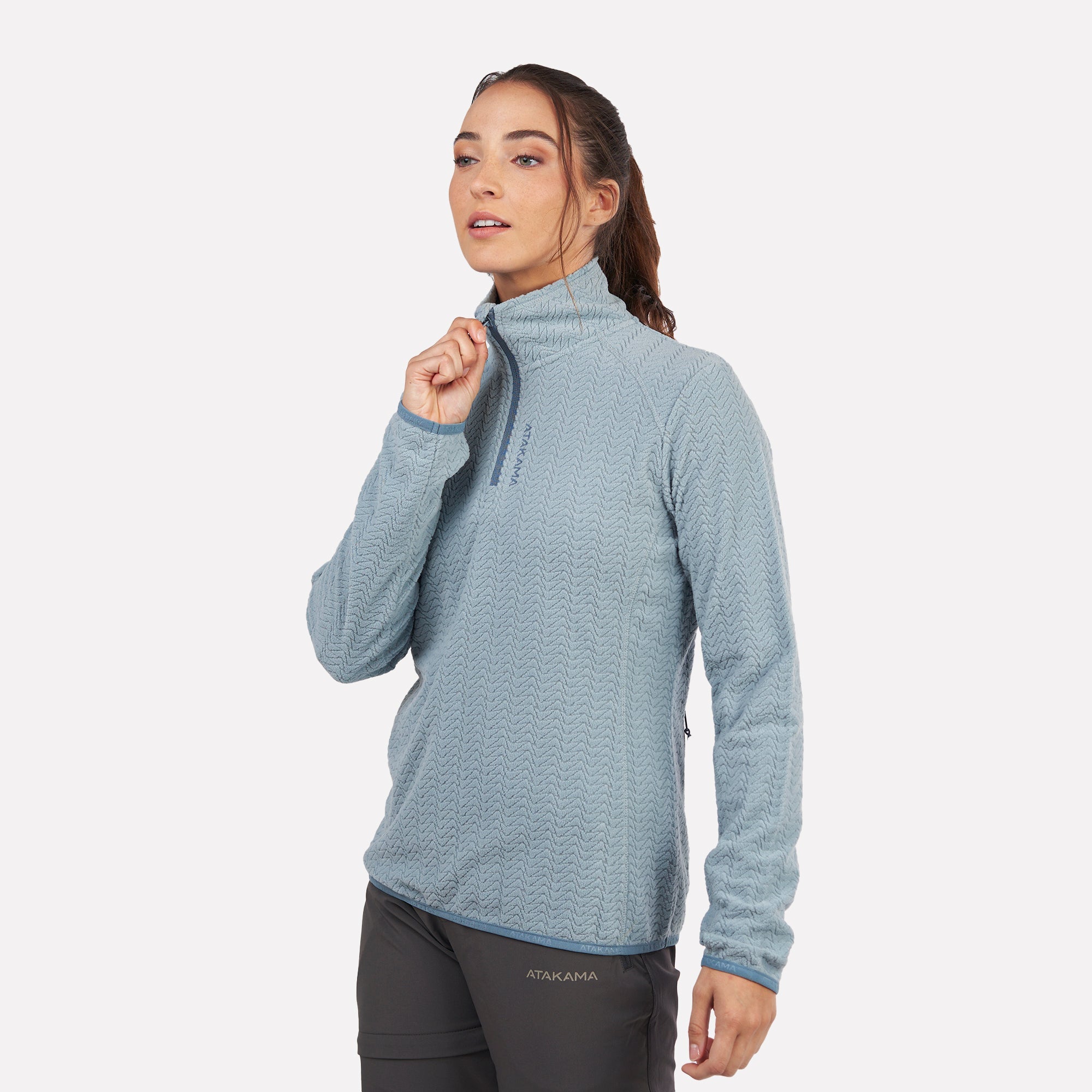 Polar fleece ultraligero 1/4-Zip mujer Volca Atakama Outdoor - Rideshop