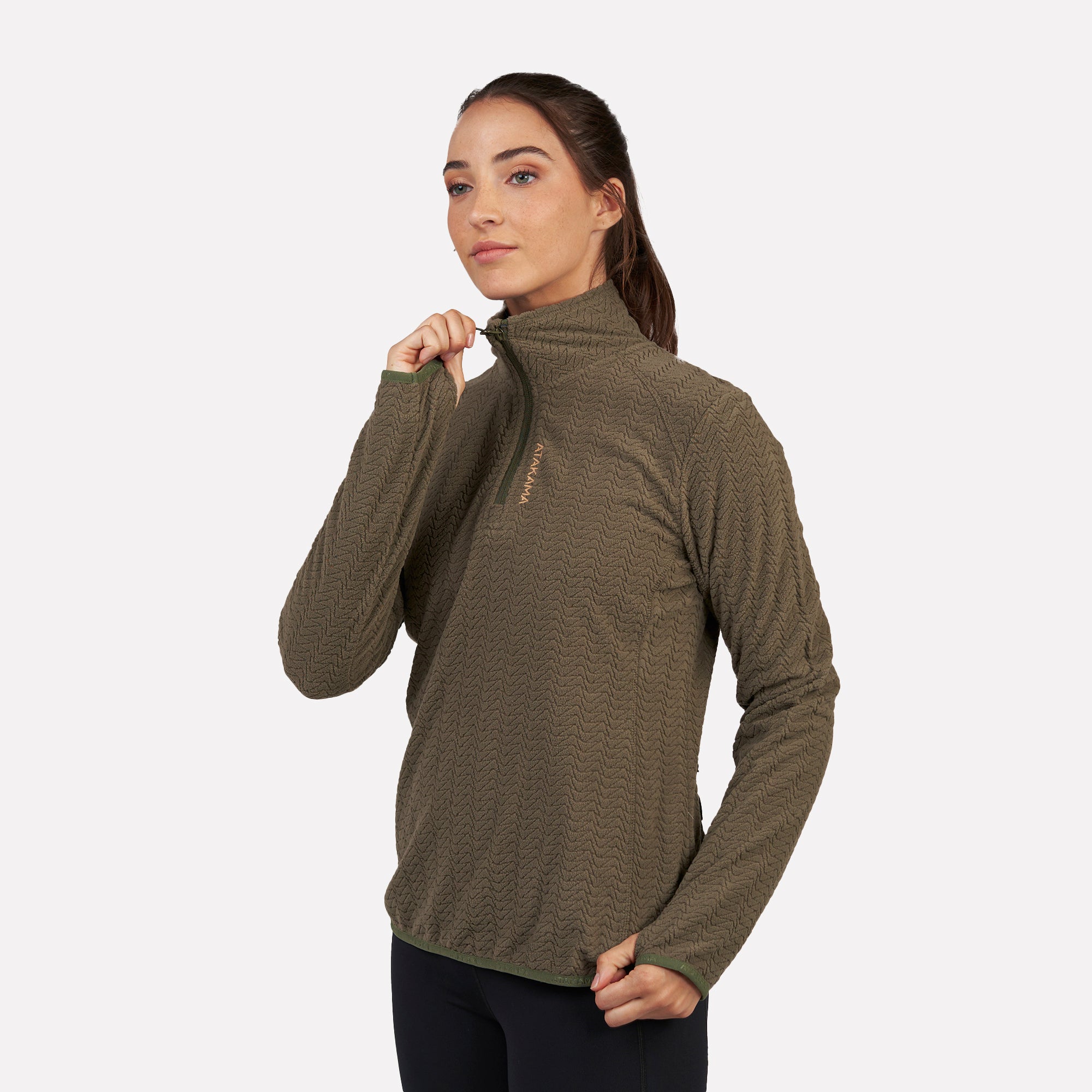 Polar fleece ultraligero 1/4-Zip mujer Volca Atakama Outdoor - Rideshop