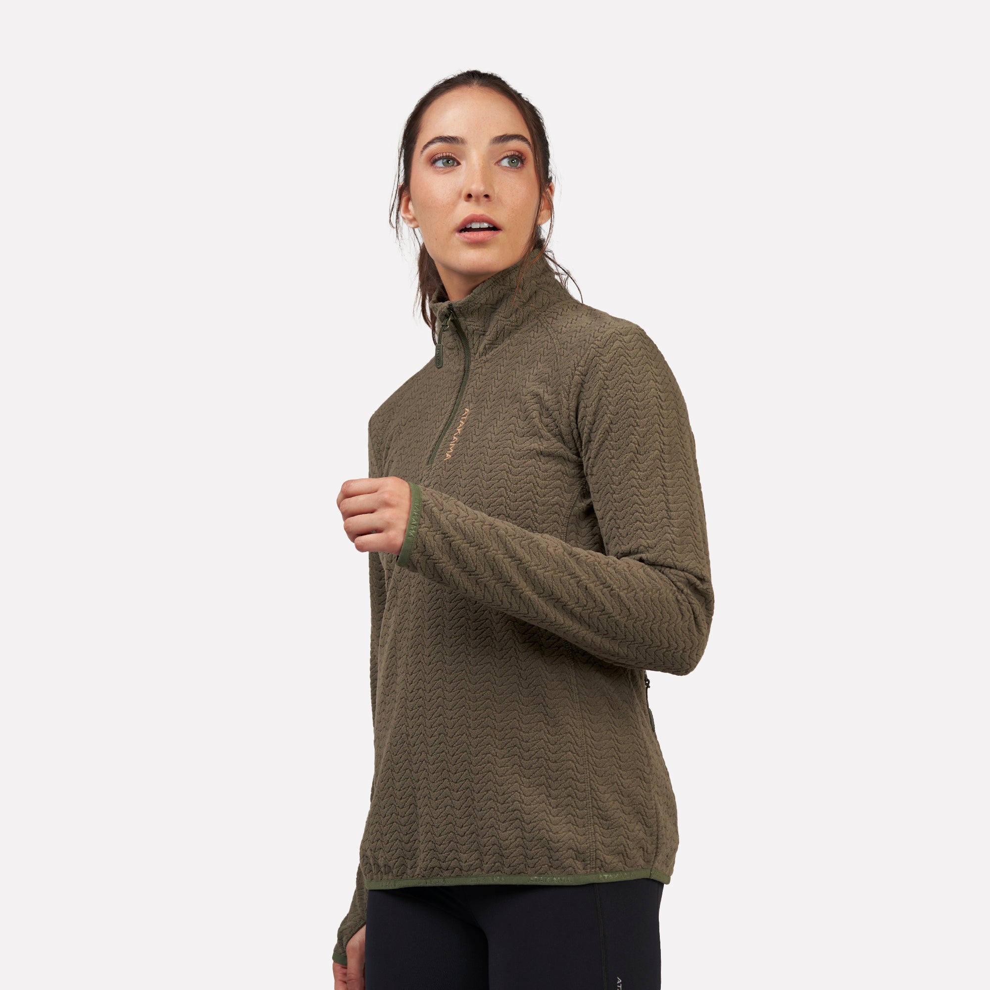 Polar fleece ultraligero 1/4-Zip mujer Volca Atakama Outdoor - Rideshop