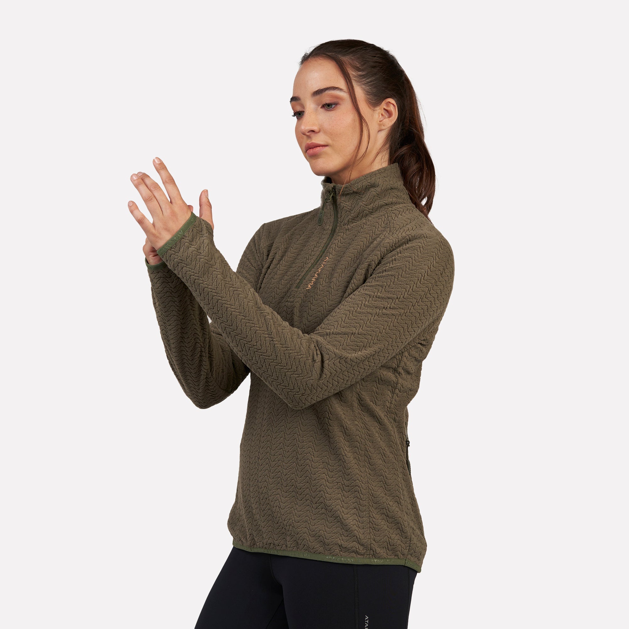 Polar fleece ultraligero 1/4-Zip mujer Volca Atakama Outdoor - Rideshop