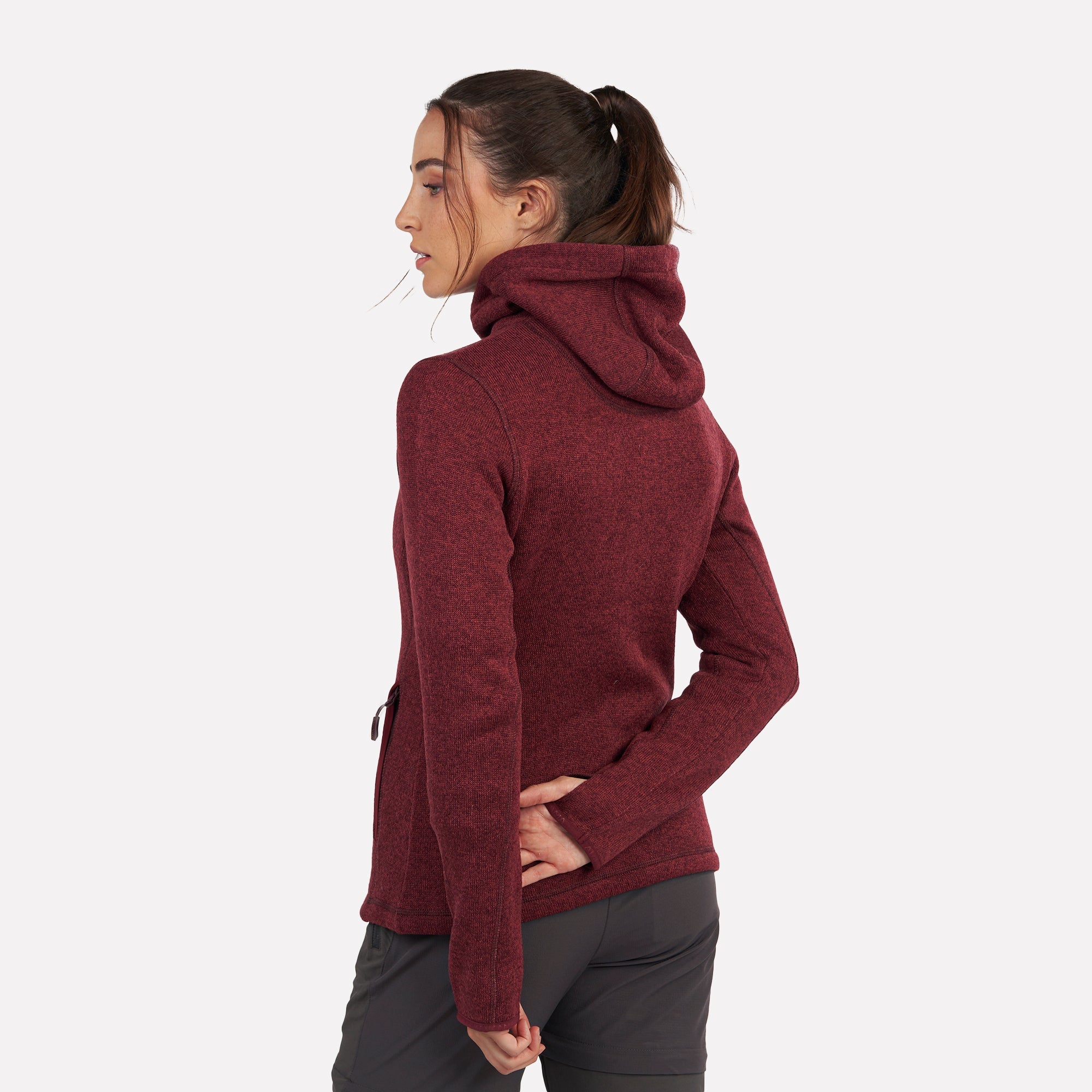 Polar tejido hoddie Full-Zip mujer Tundra jaspeado Atakama Outdoor - Rideshop