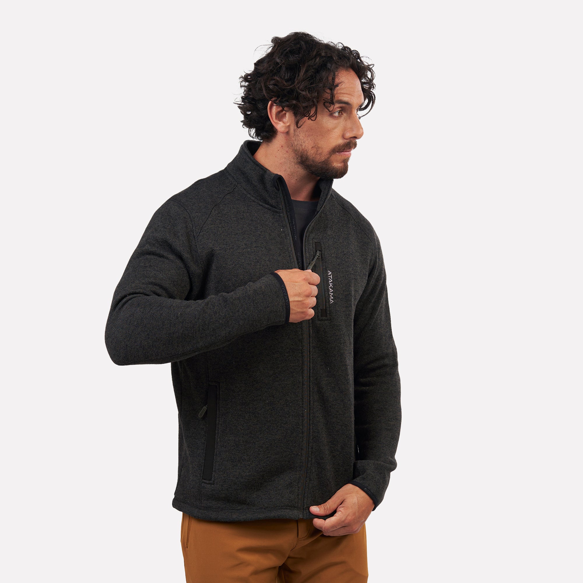 Polar tejido Full-Zip Hombre Tundra jaspeado Atakama Outdoor - Rideshop