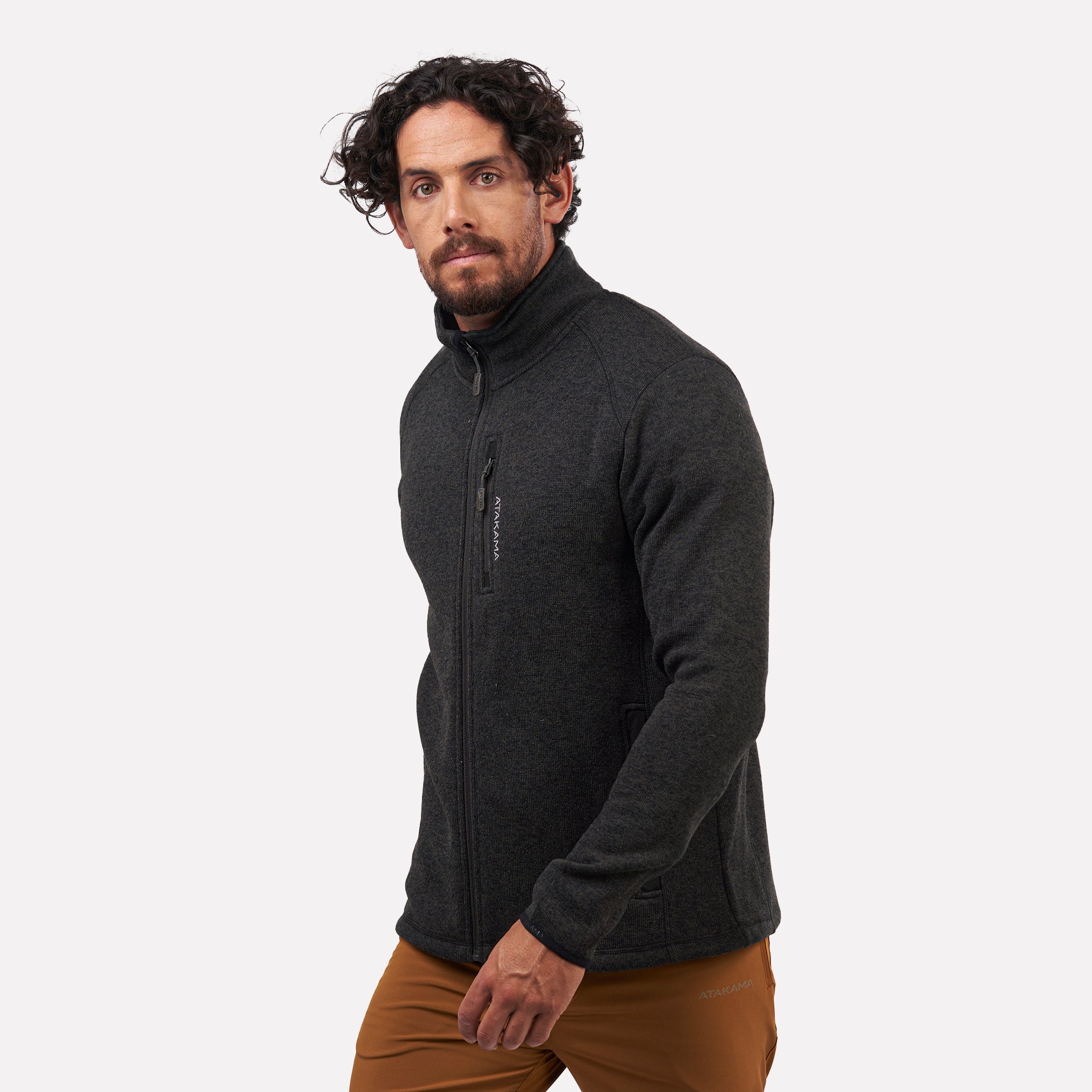 Polar tejido Full-Zip Hombre Tundra jaspeado Atakama Outdoor - Rideshop