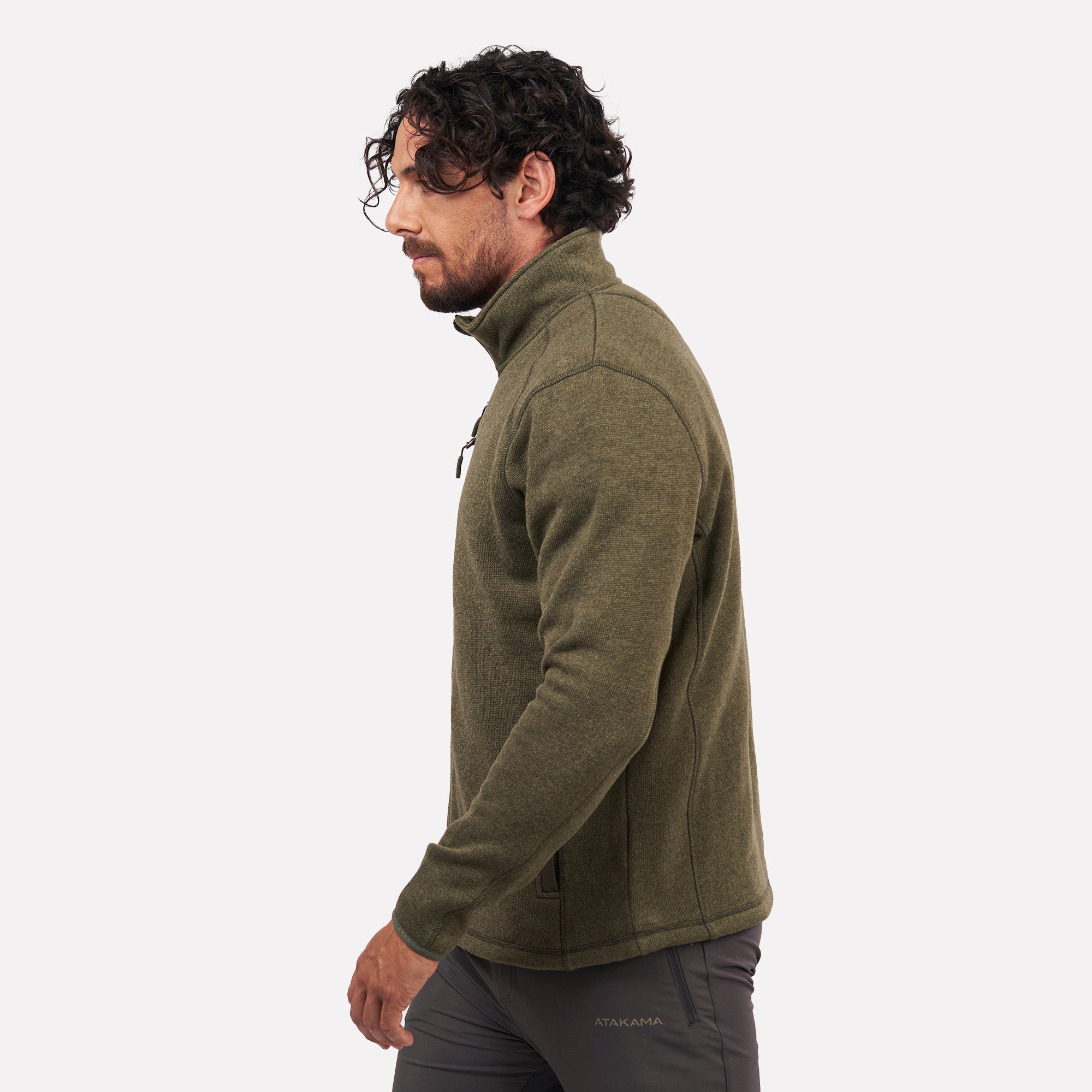 Polar tejido Full-Zip Hombre Tundra jaspeado Atakama Outdoor - Rideshop