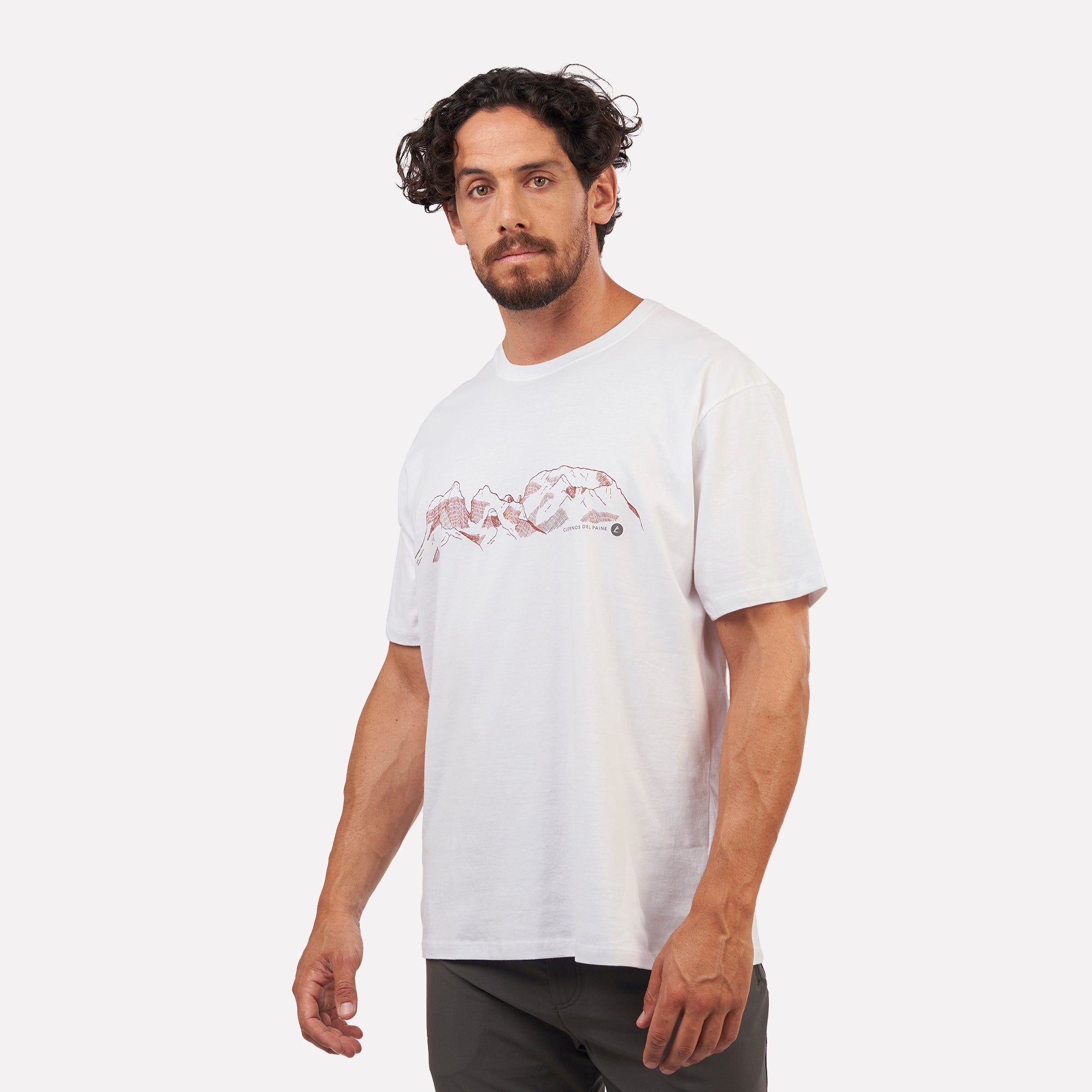 Polera Cuernos del Paine manga corta hombre Atakama Outdoor - Rideshop