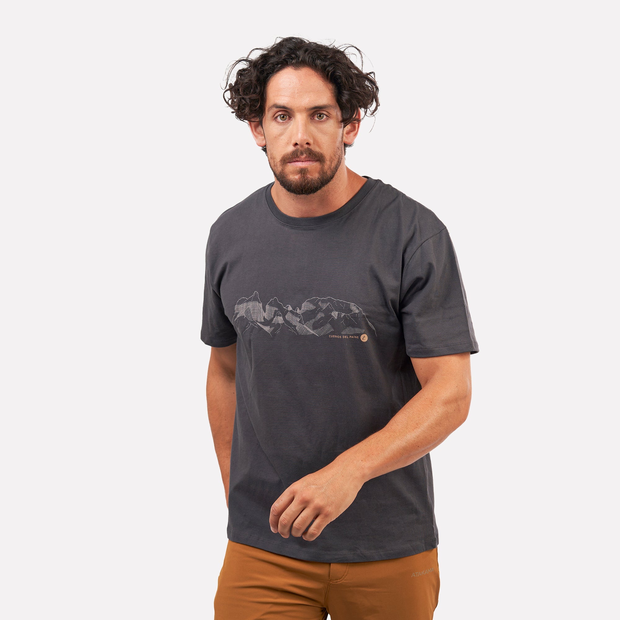Polera Cuernos del Paine manga corta hombre Atakama Outdoor - Rideshop