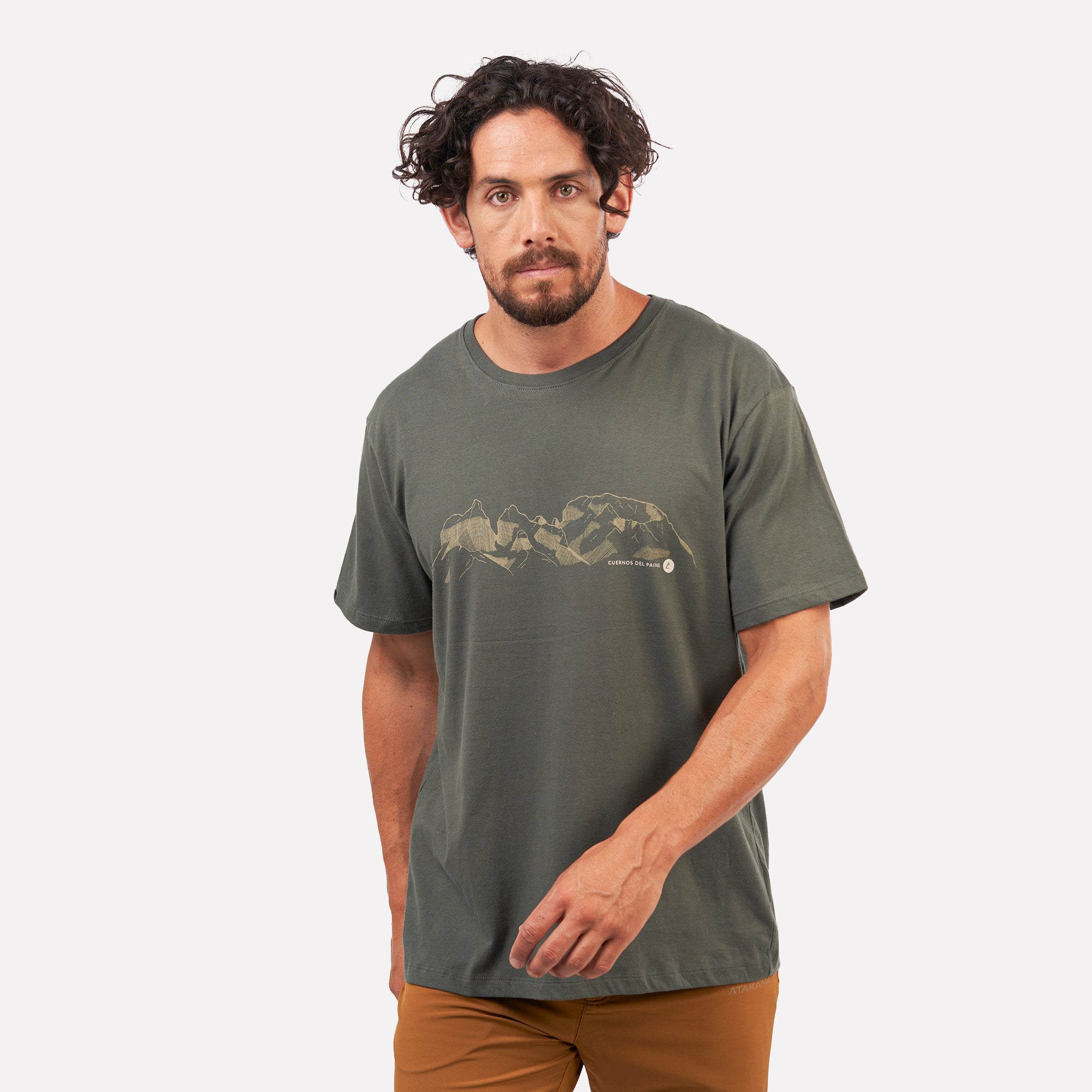Polera Cuernos del Paine manga corta hombre Atakama Outdoor - Rideshop