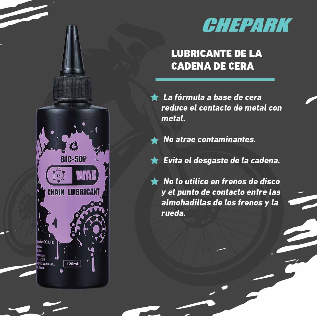 Lubricante para Bicicletas Chepark Cera 120ml