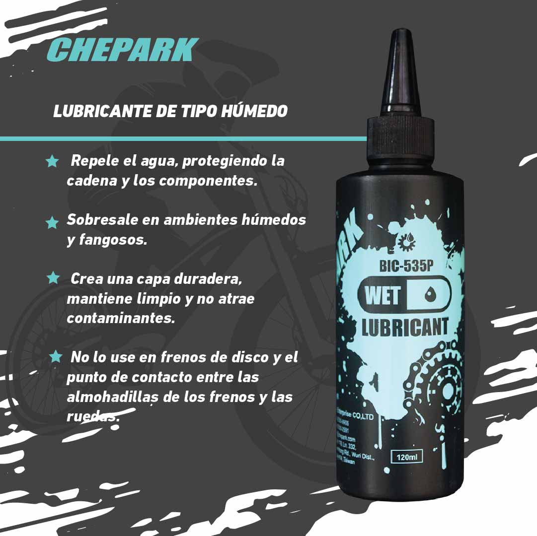 Lubricante para Bicicletas Chepark Clima Húmedo
