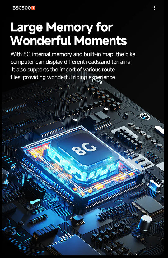 Ciclocomputador GPS iGPSPORT BSC300t Pantalla Táctil