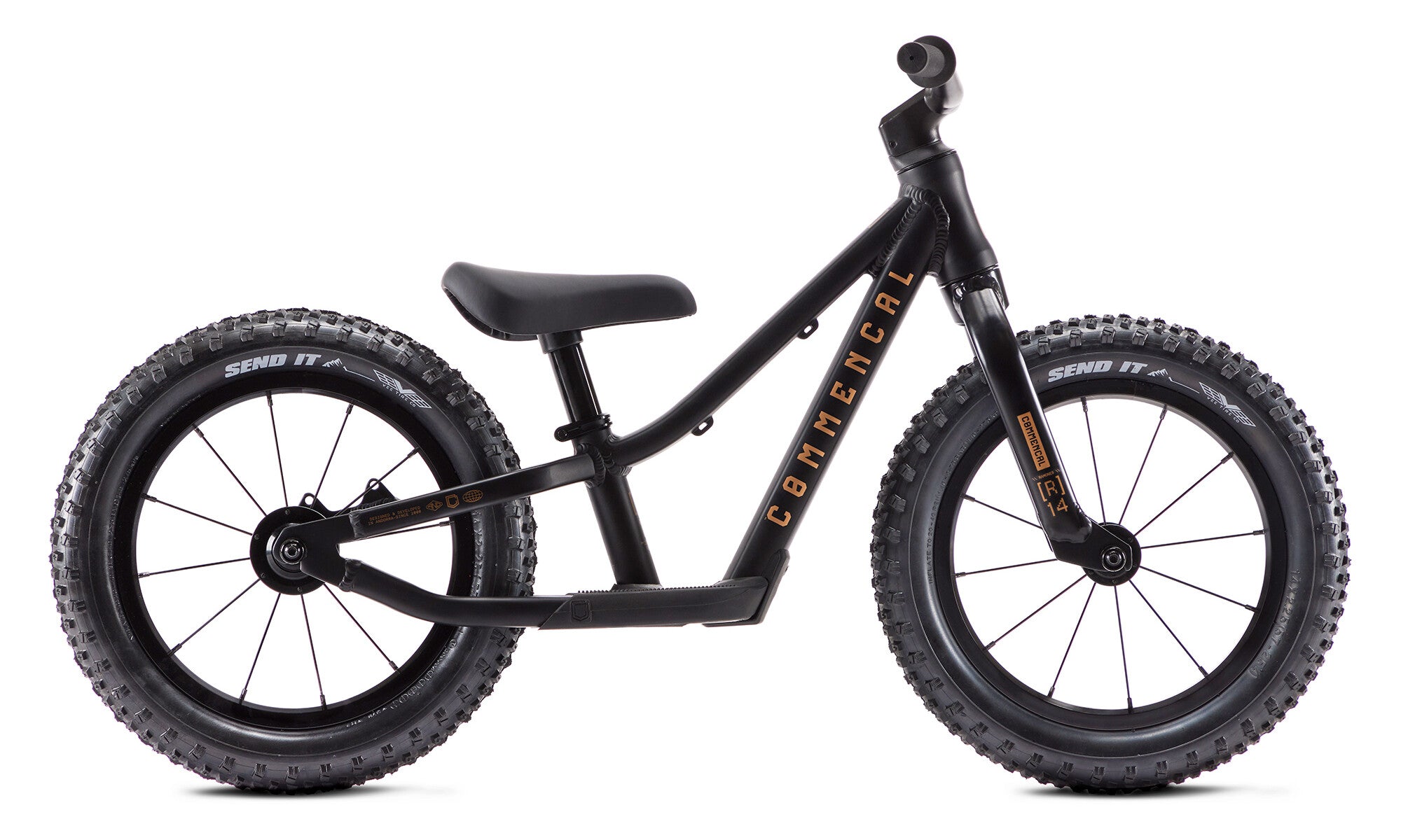 Bicicleta para Niños Commencal Ramones 14 Push Bike Black 2027