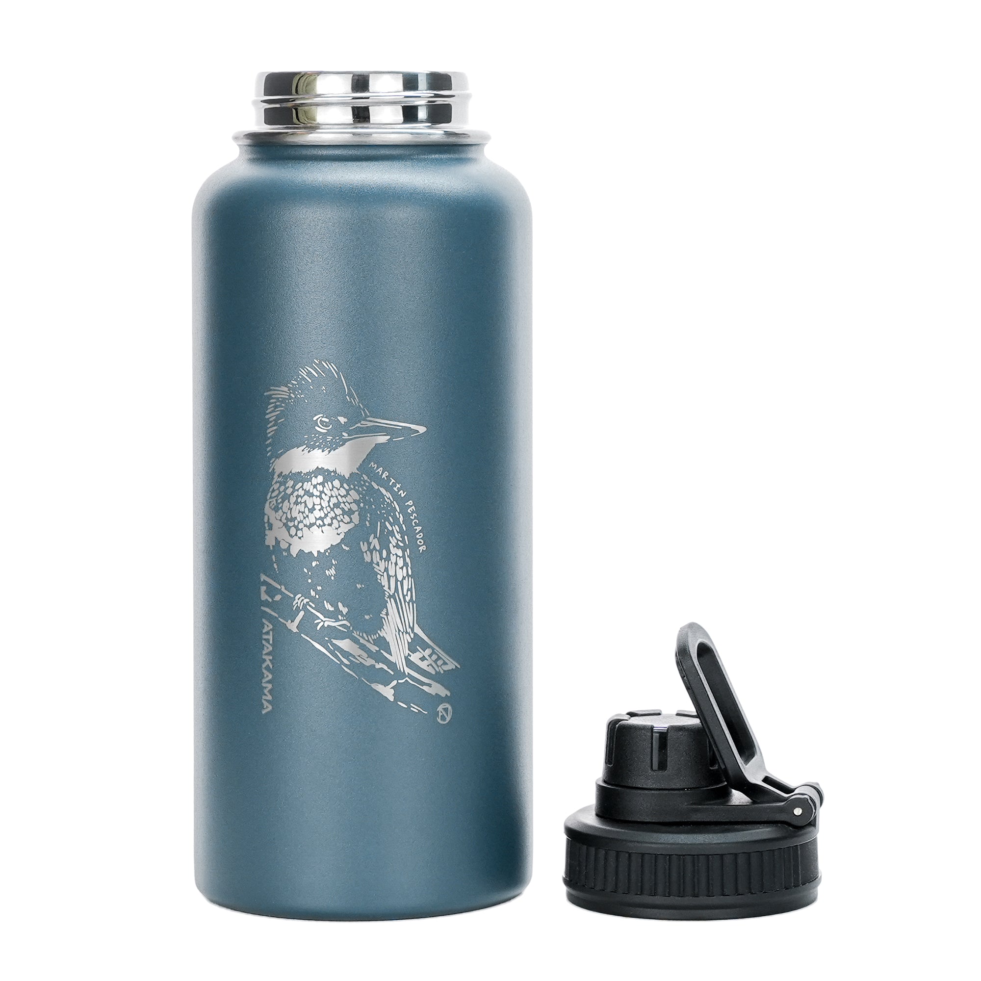 Botella térmica Martín pescador 1 lt Azul
