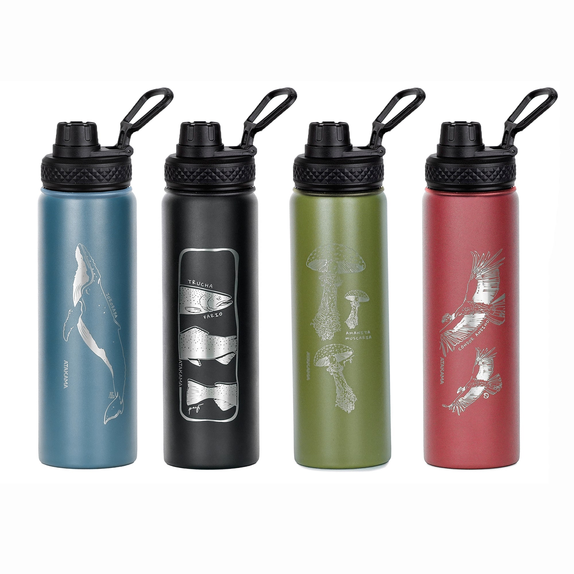 Botella térmica Cóndor andino 710 ml Burdeo