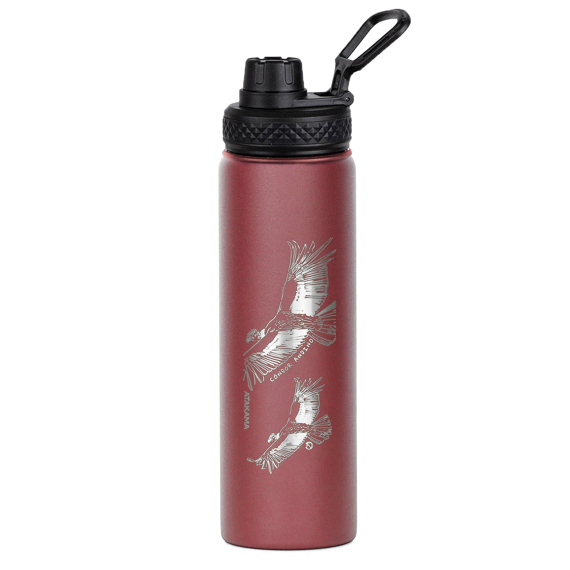 Botella térmica Cóndor andino 710 ml Burdeo