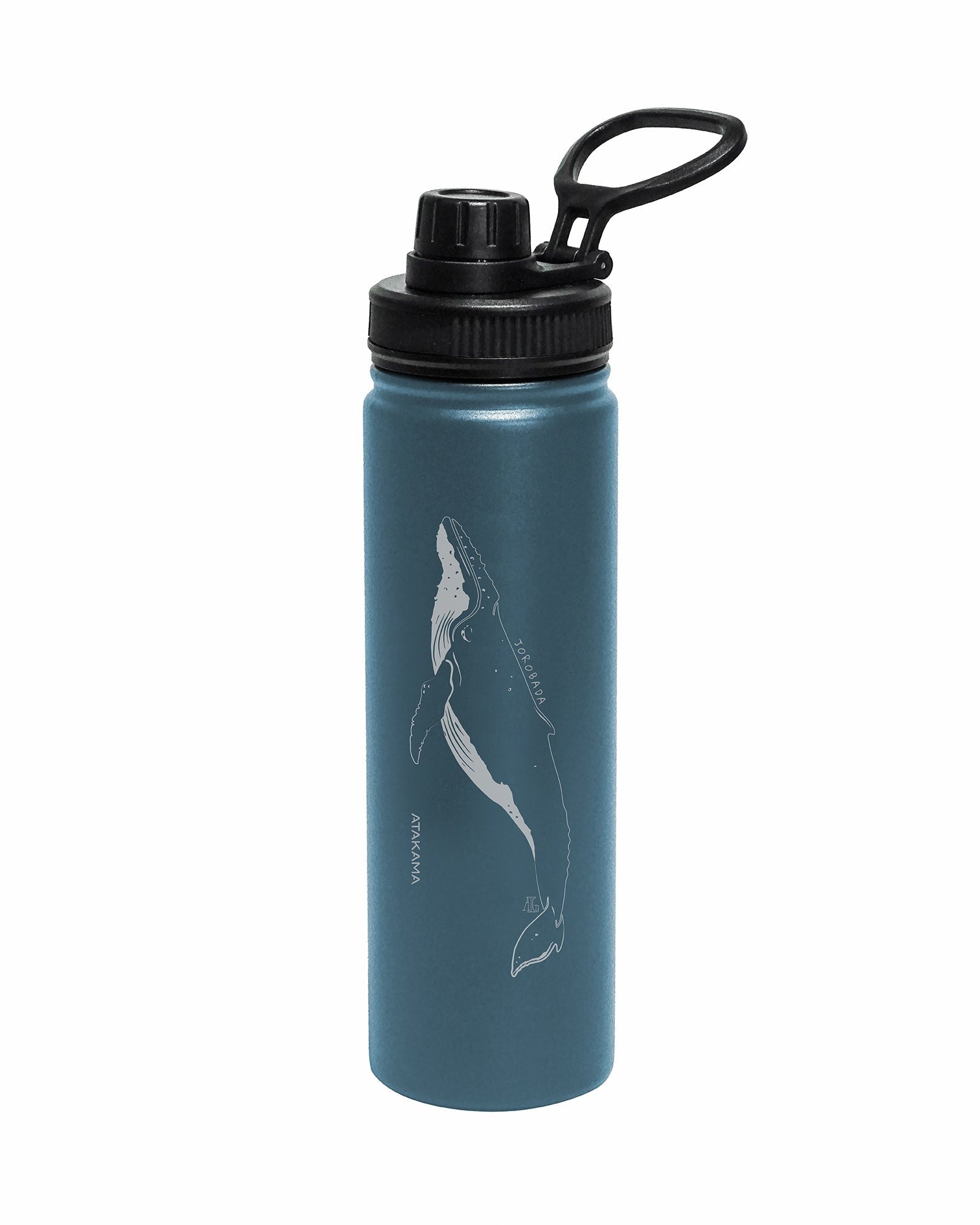 Botella térmica Ballena Jorobada 690 ml Azul - Atakama Outdoor