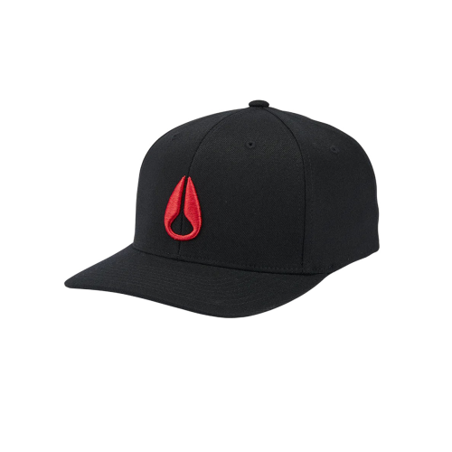 Nixon Jockey Deep Down Snapback Black Red - Rideshop