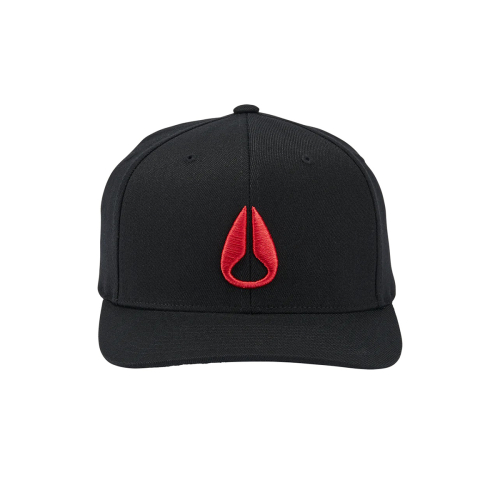 Nixon Jockey Deep Down Snapback Black Red - Rideshop