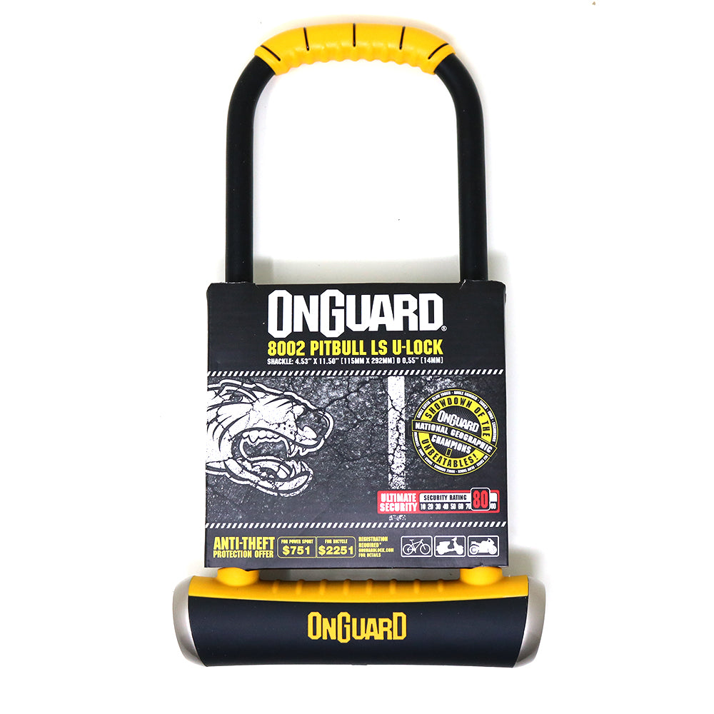 On Guard Candado U-Lock Pitbull LS 115mm x 292mm - Rideshop
