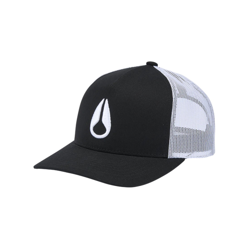 Nixon Jockey Iconed Trucker Hat Black White White - Rideshop