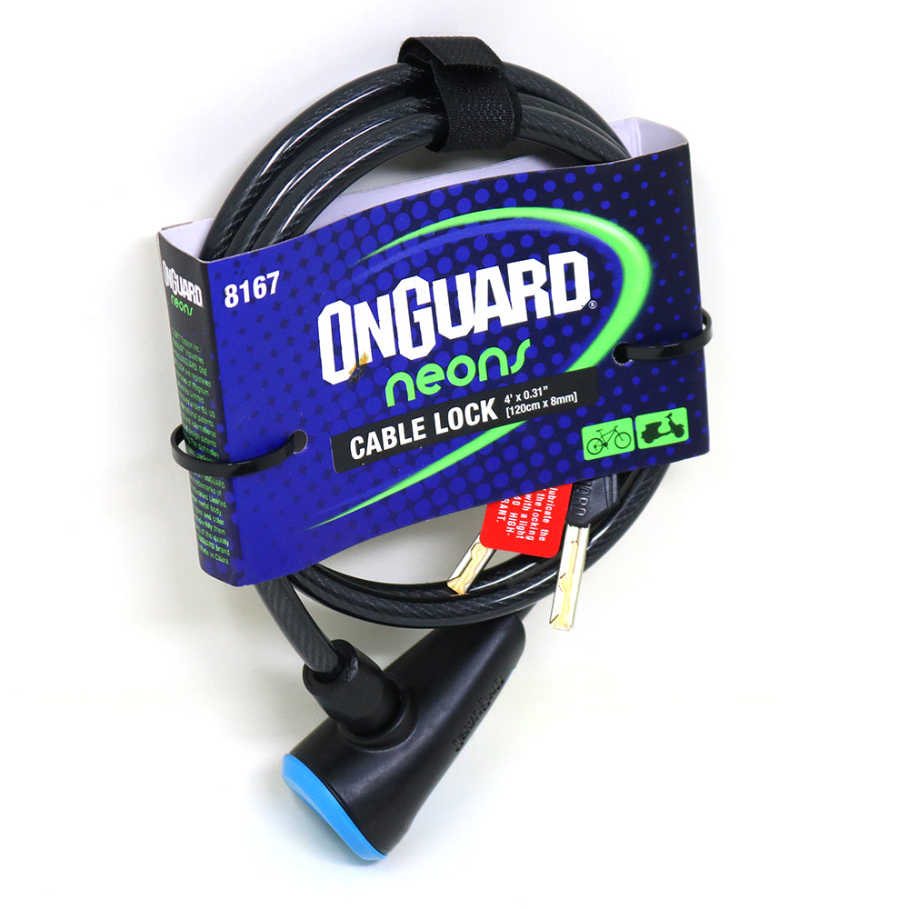 On Guard Candado C/Llave 120 x 8mm - Rideshop