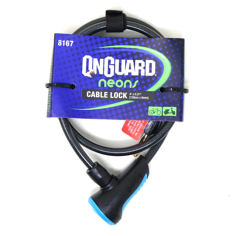 On Guard Candado C/Llave 120 x 8mm - Rideshop