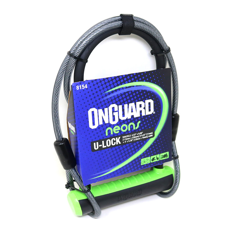 On Guard Candado U-Lock Neon Series DT - Rideshop