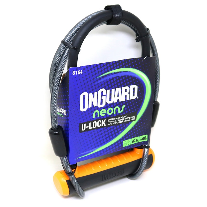 On Guard Candado U-Lock Neon Series DT - Rideshop