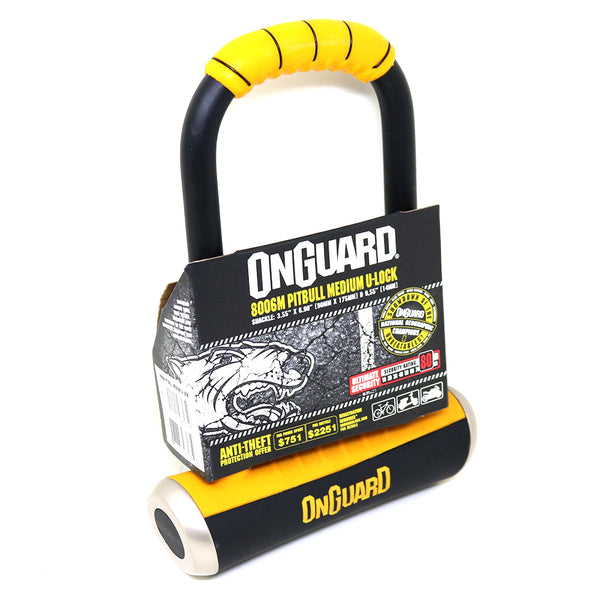 On Guard Candado U-Lock Pitbull Medium 90mm x 175mm - Rideshop