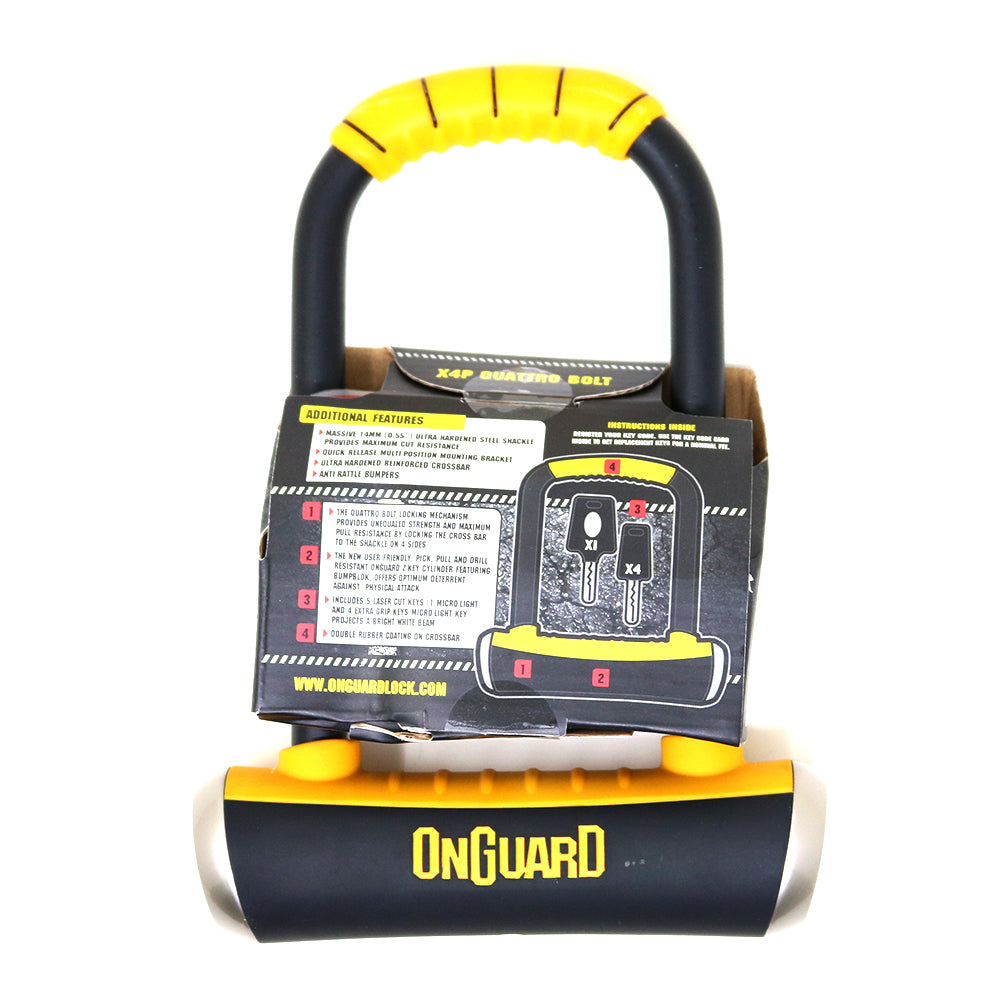 On Guard Candado U-Lock Pitbull Medium 90mm x 175mm - Rideshop