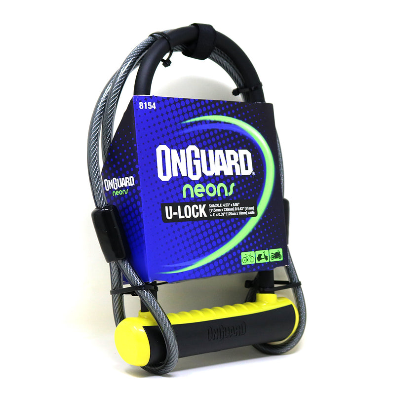On Guard Candado U-Lock Neon Series DT - Rideshop