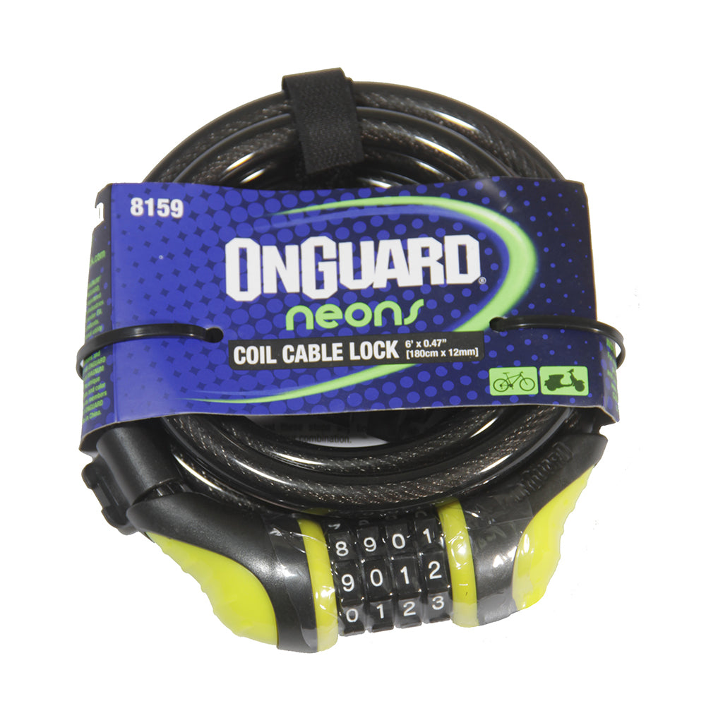 On Guard Candado Espiral Clave NS 180x12 - Rideshop