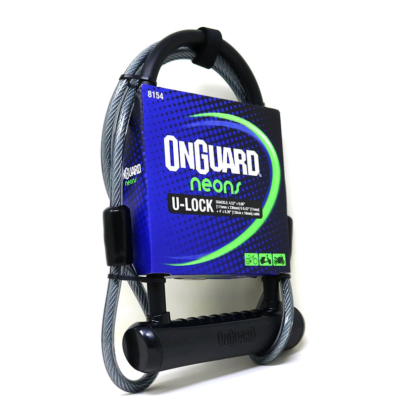 On Guard Candado U-Lock Neon Series DT - Rideshop