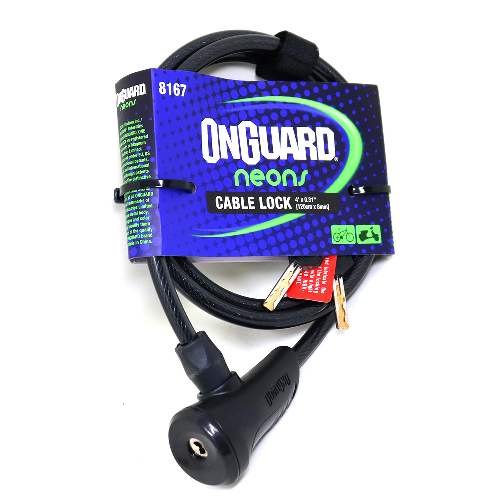 On Guard Candado C/Llave 120 x 8mm - Rideshop