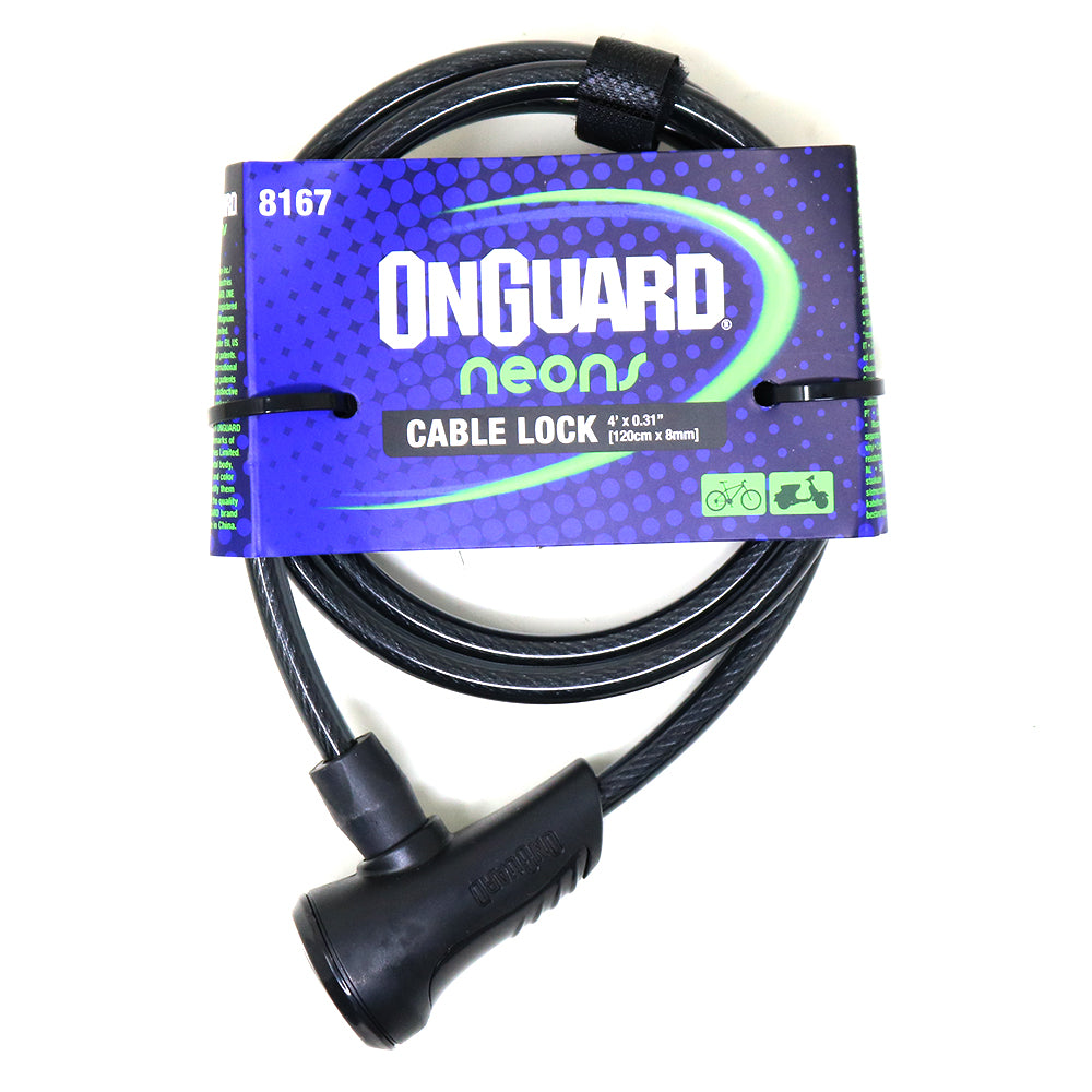 On Guard Candado C/Llave 120 x 8mm - Rideshop
