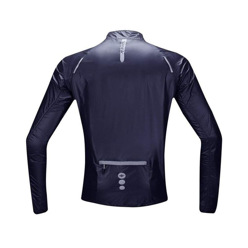 Cortaviento Impermeable Azul Hombre Santic - Rideshop