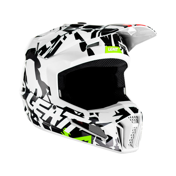 Leatt Casco Moto 3.5 Niño V23 Zebra