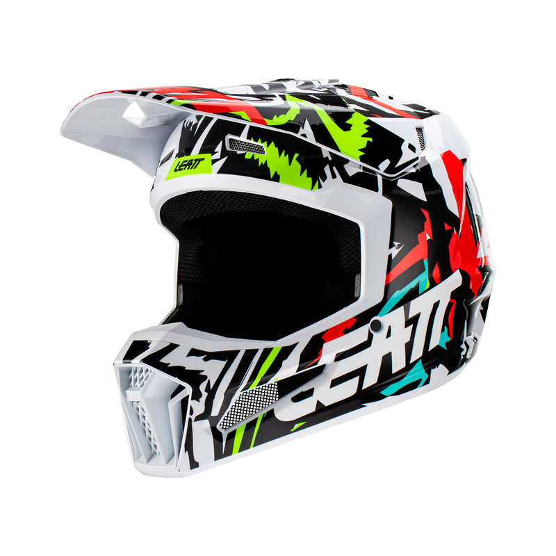 Leatt Casco Moto 3.5 Niño V23 Zebra - Rideshop