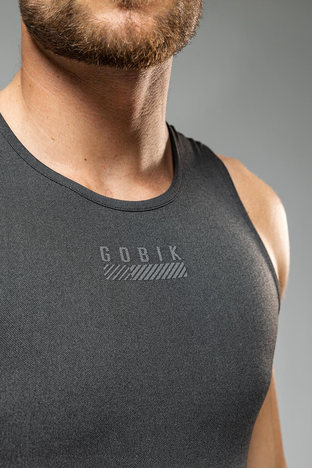 Gobik Camiseta Interior Sin Mangas Limber Skin Hombre Basalt