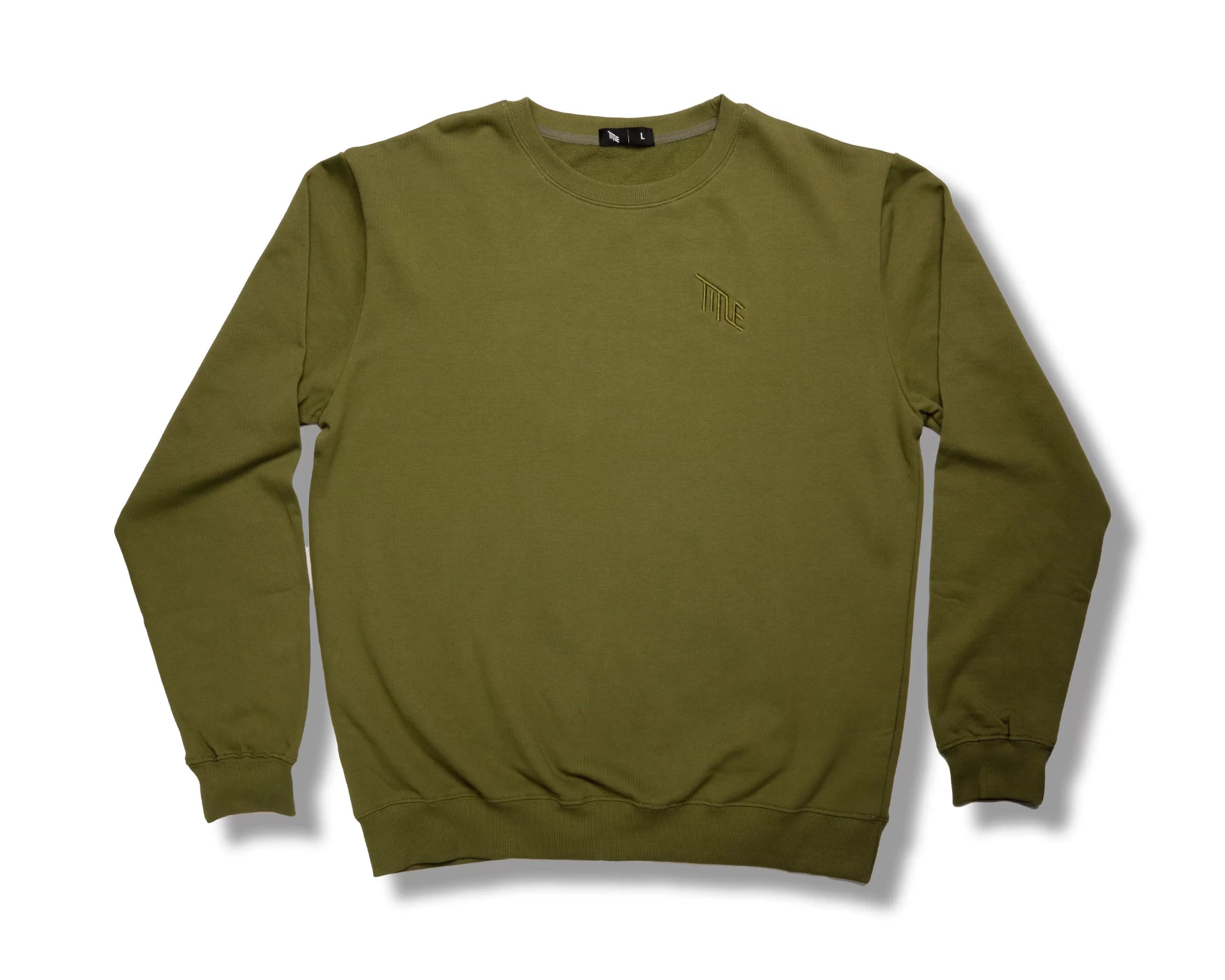Title Poleron Crew Neck Verde - Rideshop