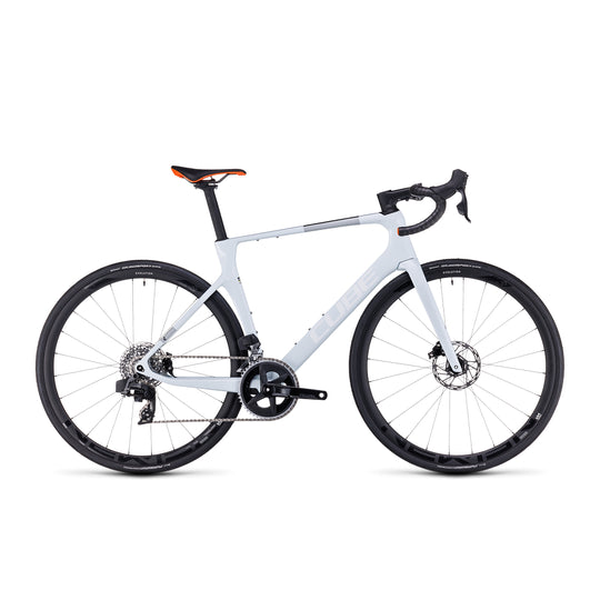Bicicleta Cube Ruta Agree C:62 Pro White´N'Orange 56 Cm