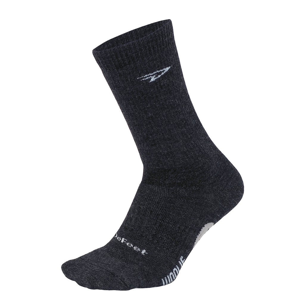 Calcetín Defeet Woolie Boolie 6'' D-Logo Charcoal Black