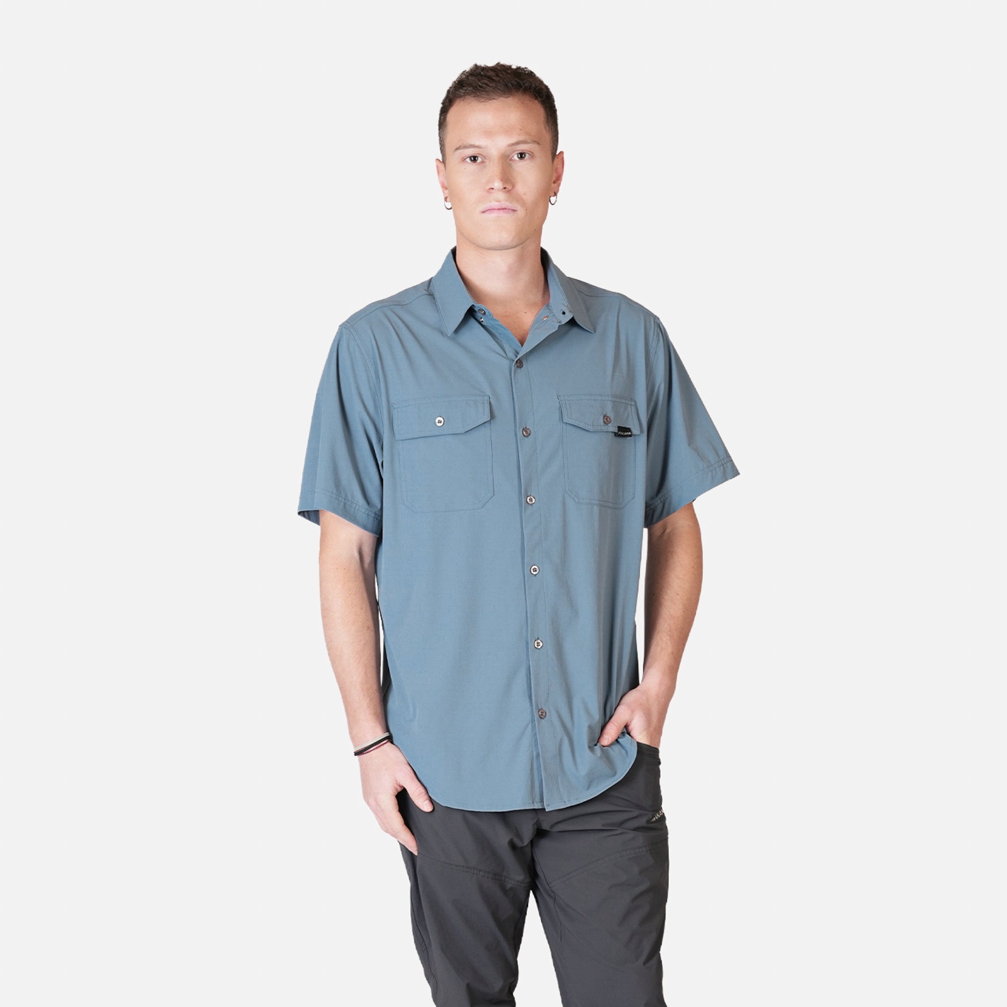 Camisa Outdoor Hombre Horizonte Azul