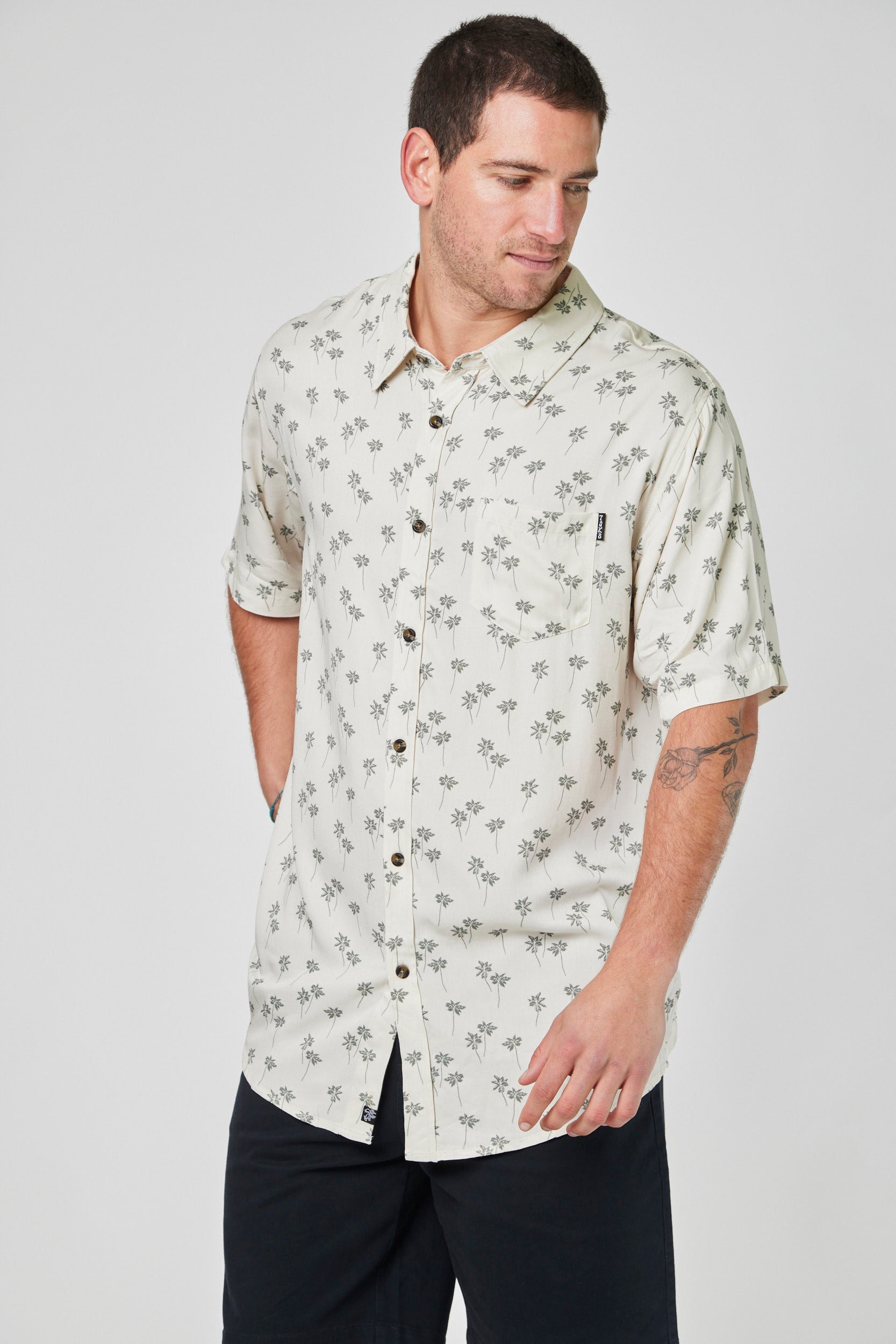 Camisa Palm Beige