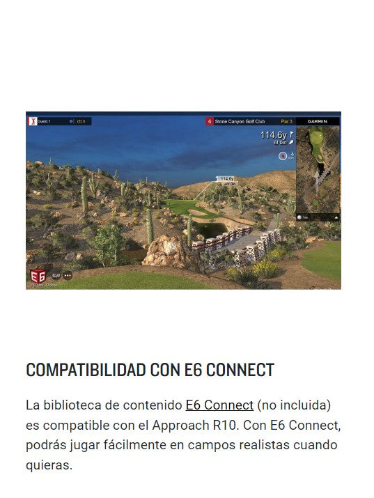 Monitor Garmin Approach R10 Golf Launch