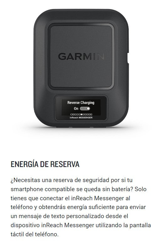 Comunicador Satelital Garmin inReach Messenger GPS