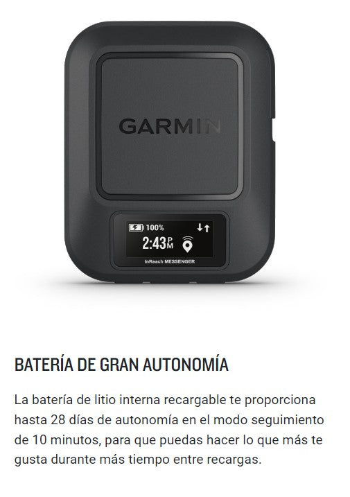 Comunicador Satelital Garmin inReach Messenger GPS