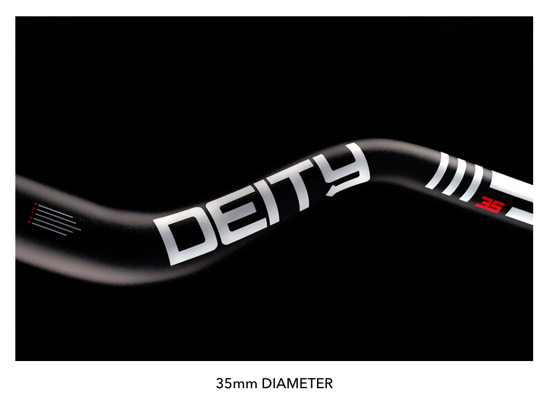 Manubrio DEITY Highside OS-35 80mm Rise Stealth