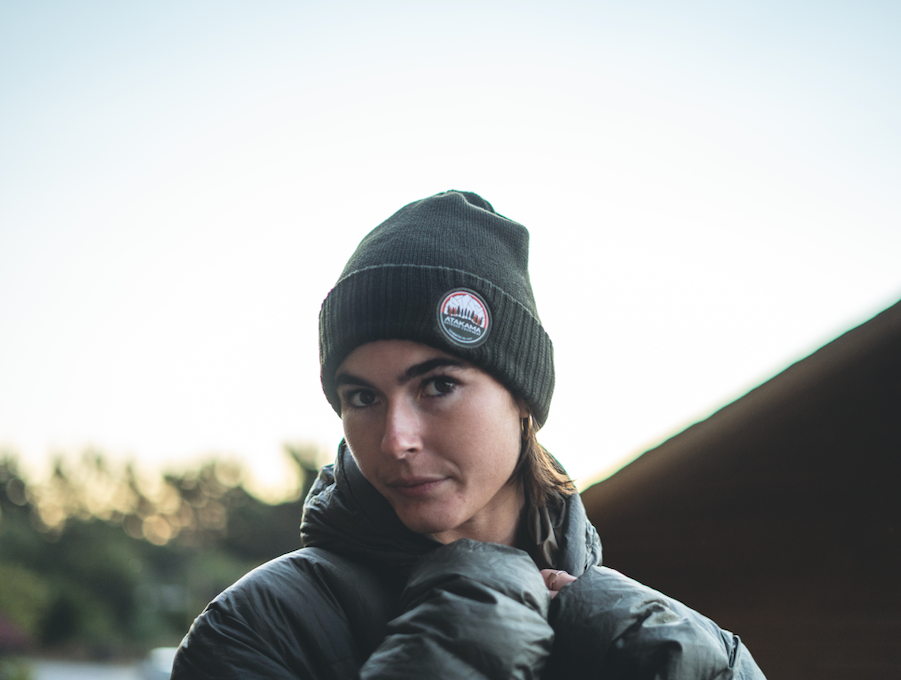 Gorro beanie Montañas negro